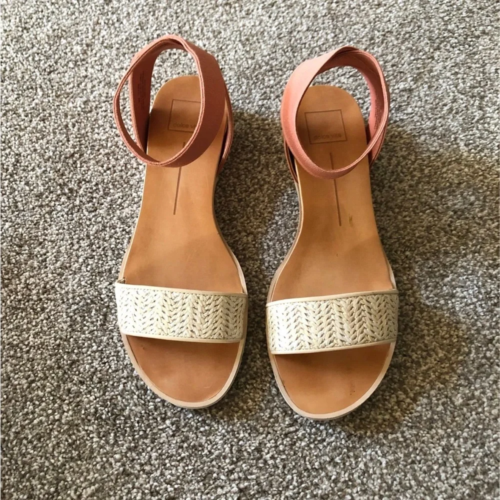 Dolce Vita Pink and Cream Sandals - Picture 2 of 3